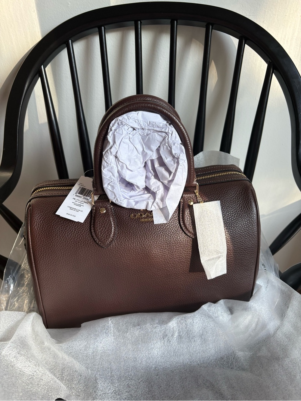 NWT Large Coach Rowan Gold/Maple